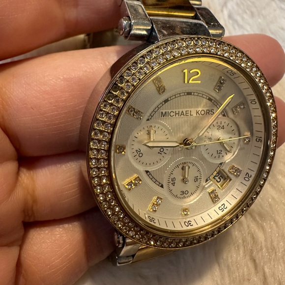 Michael Kors Silver and Gold Plated Watch - Picture 5 of 5